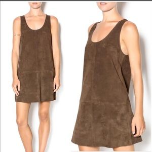 Nordstrom-100% leather-Brown Katniss Suede Shift